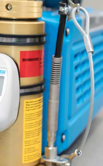 Elbe-Airtec Kompressorenservice, Schlauchsicherung